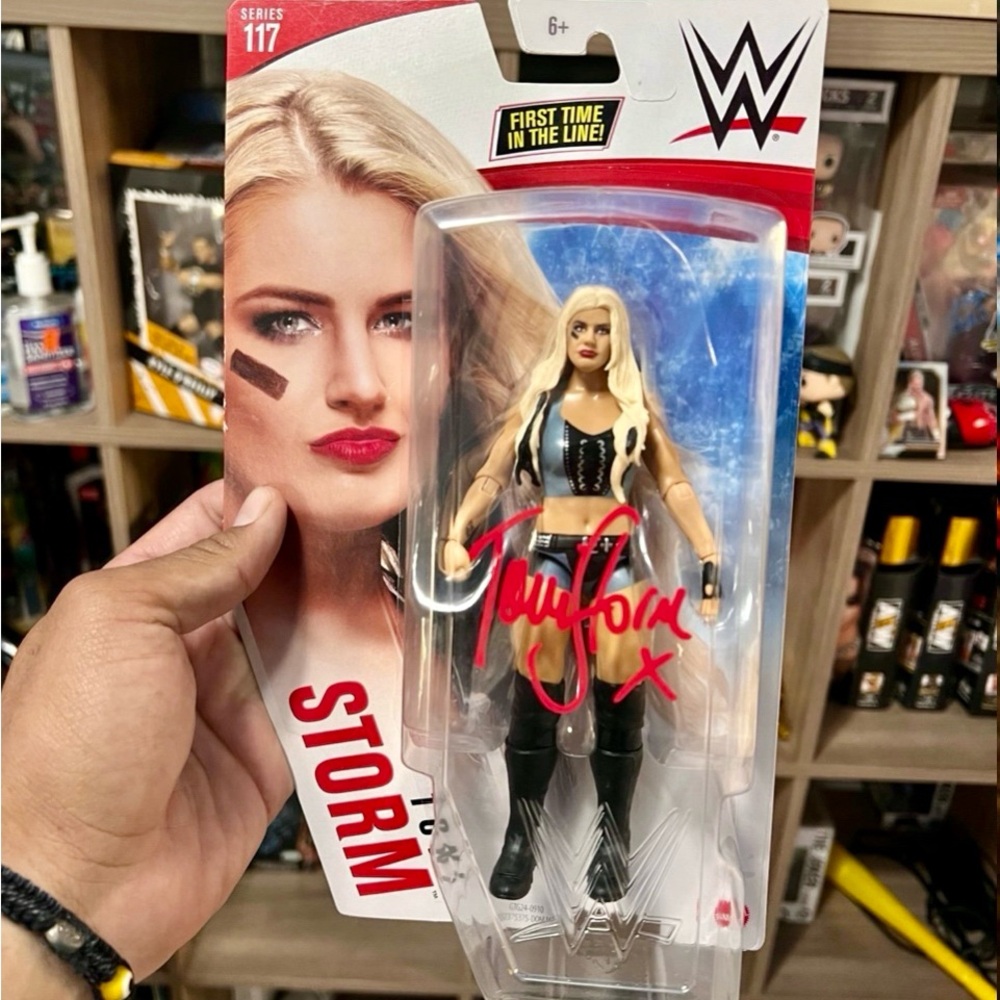 Toni Storm autographed basic figure WWE AEW